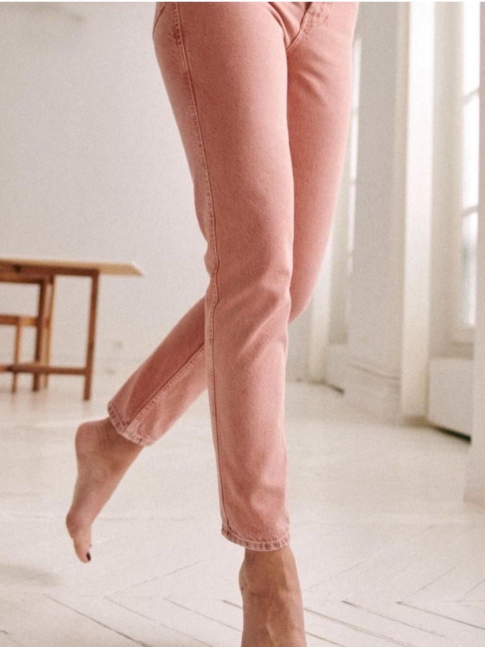 Sézane Brut Sexy Pink Rose Jeans